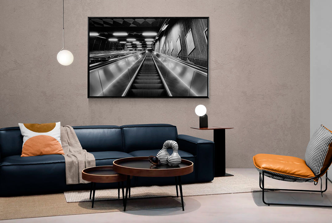 Contemporary urban escalator