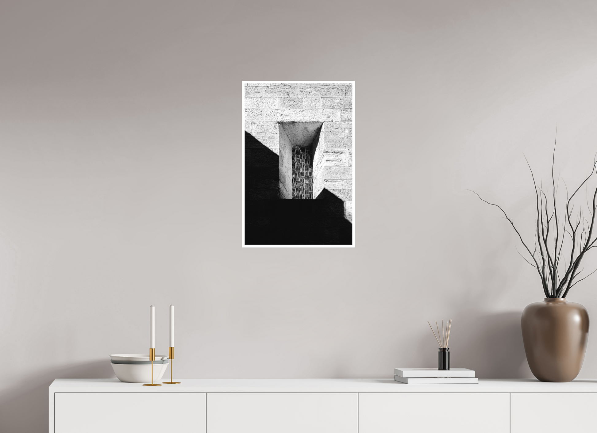 40 x 60 cm, Fine Art N&B seul Tirage Fine Art édition limitée - Fenêtre d’Ombre