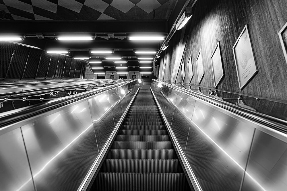 Escalator urbain contemporain
