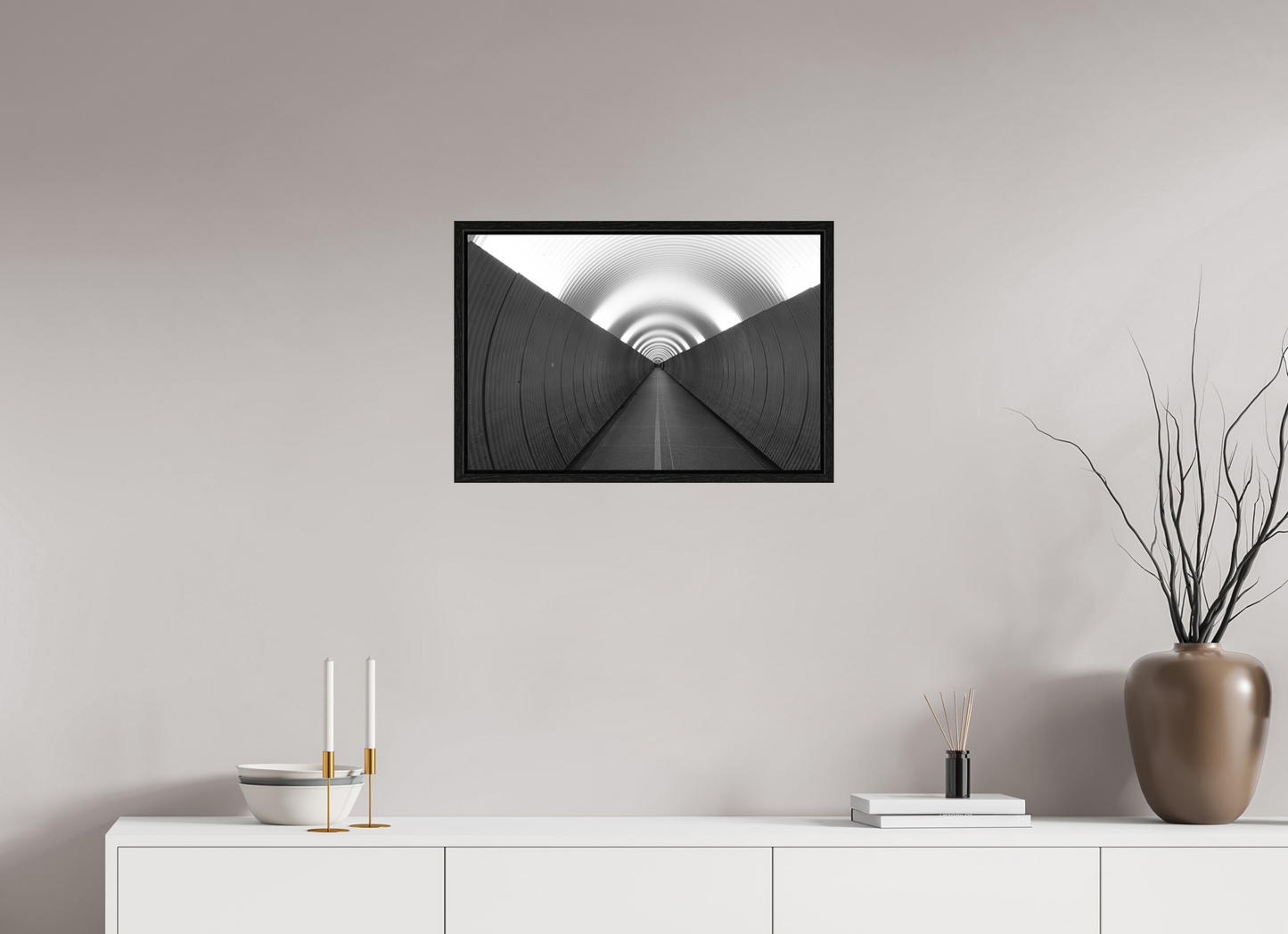 60 x 40 cm, Fine Art N&B en Caisse américaine Noire Tirage Fine Art en édition limitée – Ligne d’Éclipse