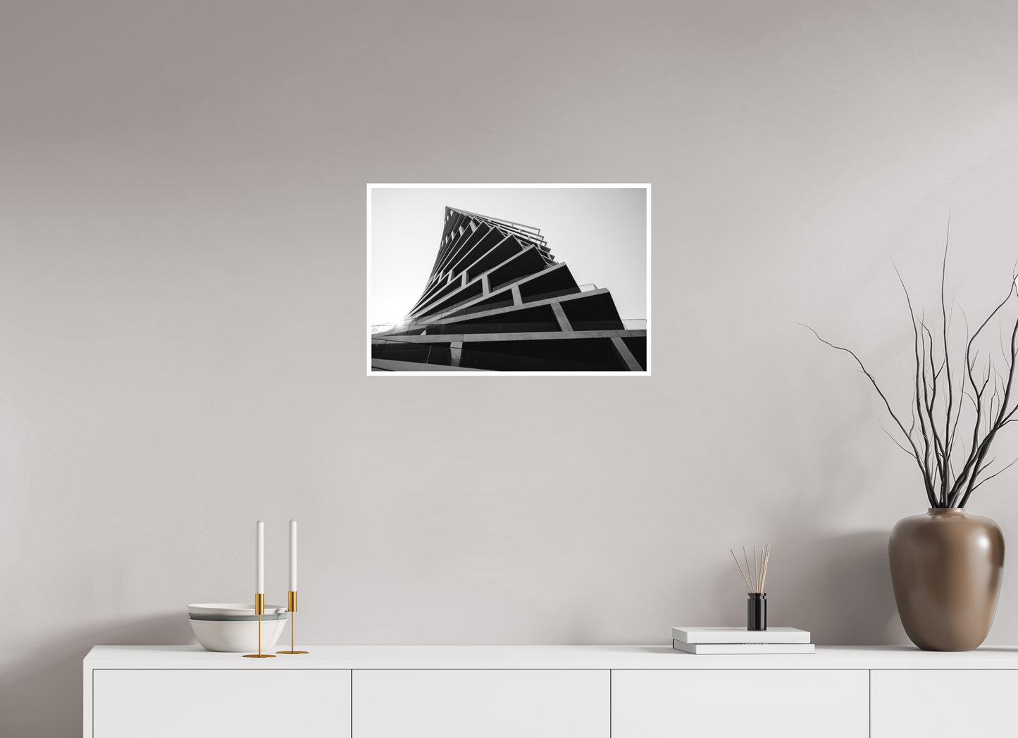 60 x 40 cm, Fine Art N&B seul Tirage Fine Art - Élévation Graphique