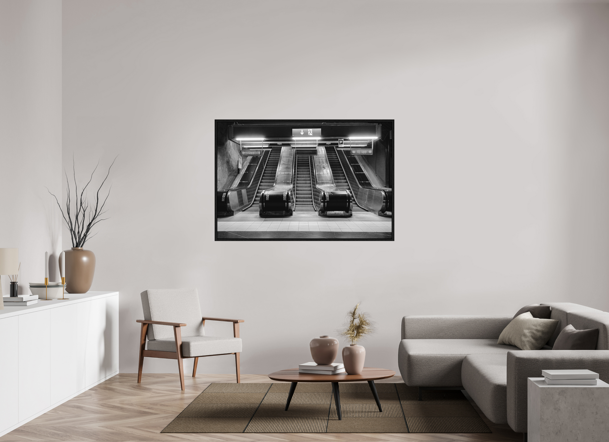150 x 100 cm, Fine Art N&B en Caisse américaine Noire Tirage Fine Art en édition limitée – Ascension Mécanique