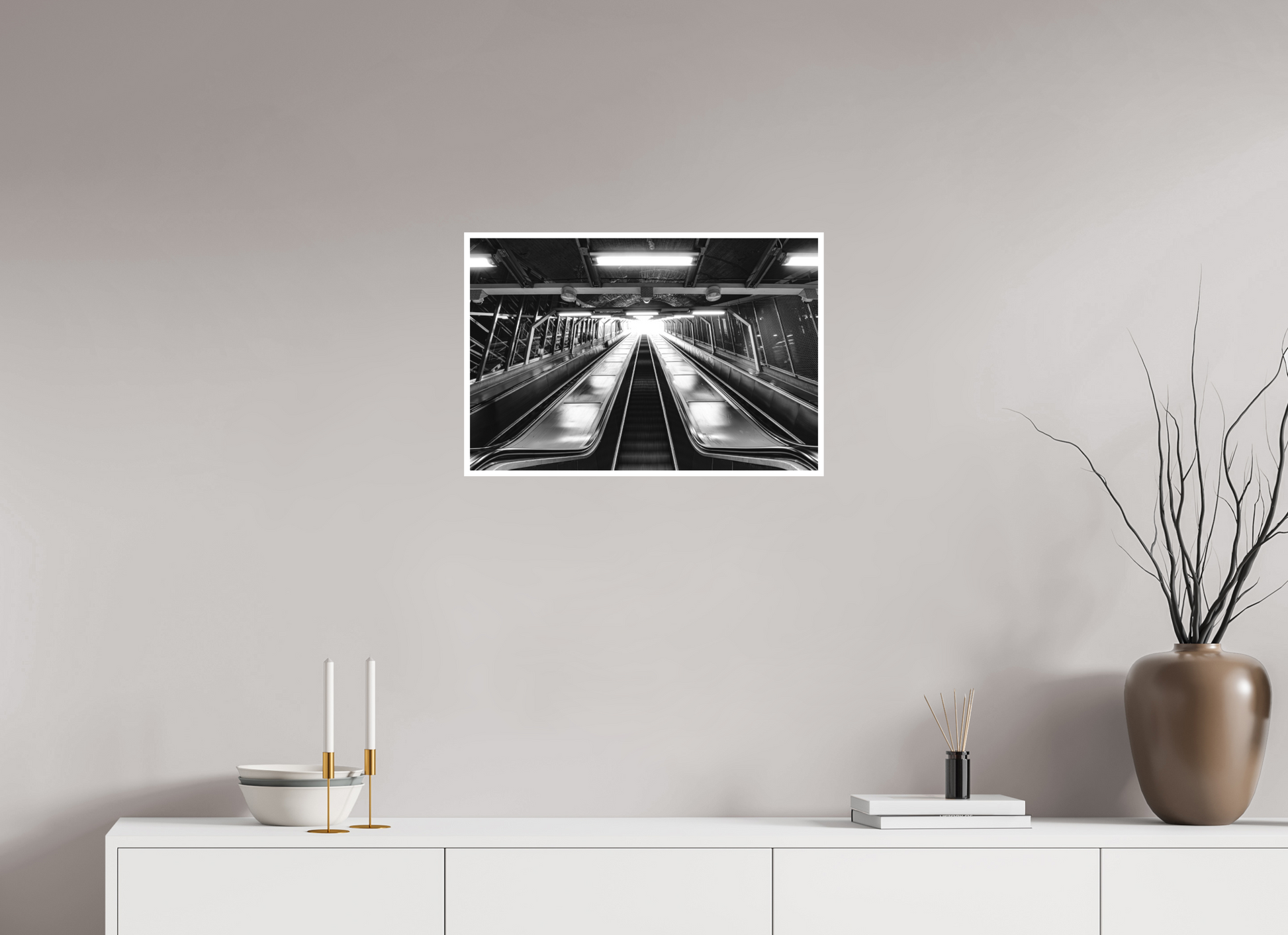 60 x 40 cm, Fine Art N&B seul Tirage Fine Art Noir et Blanc – Ascension Lumineuse