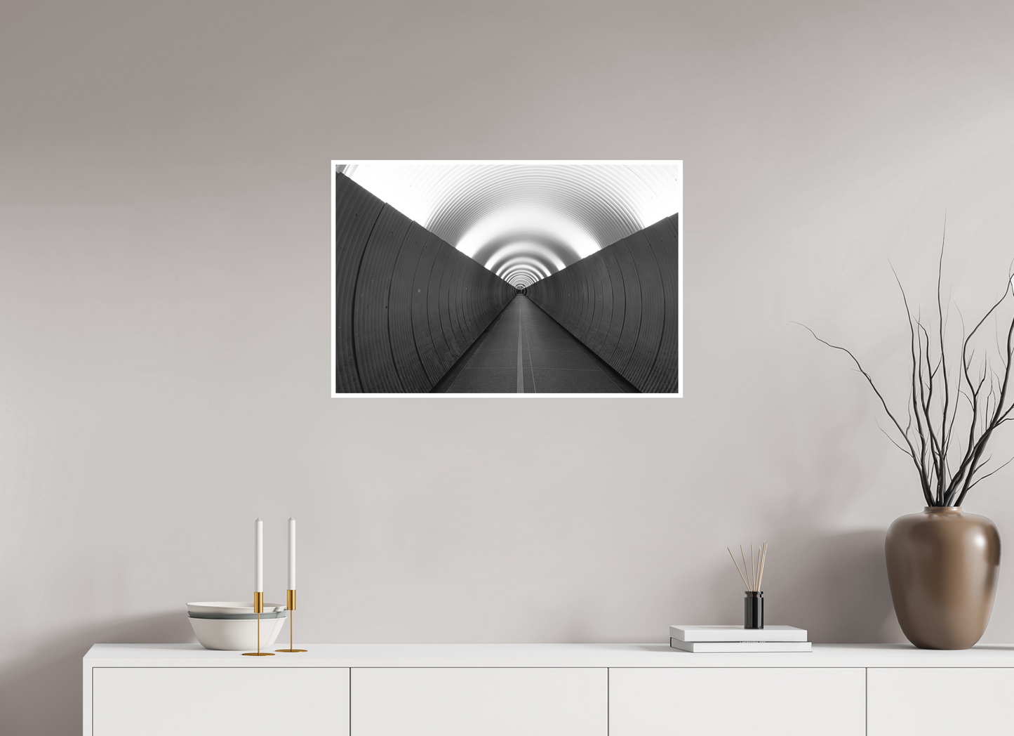 75 x 50 cm, Fine Art N&B seul Tirage Fine Art en édition limitée – Ligne d’Éclipse