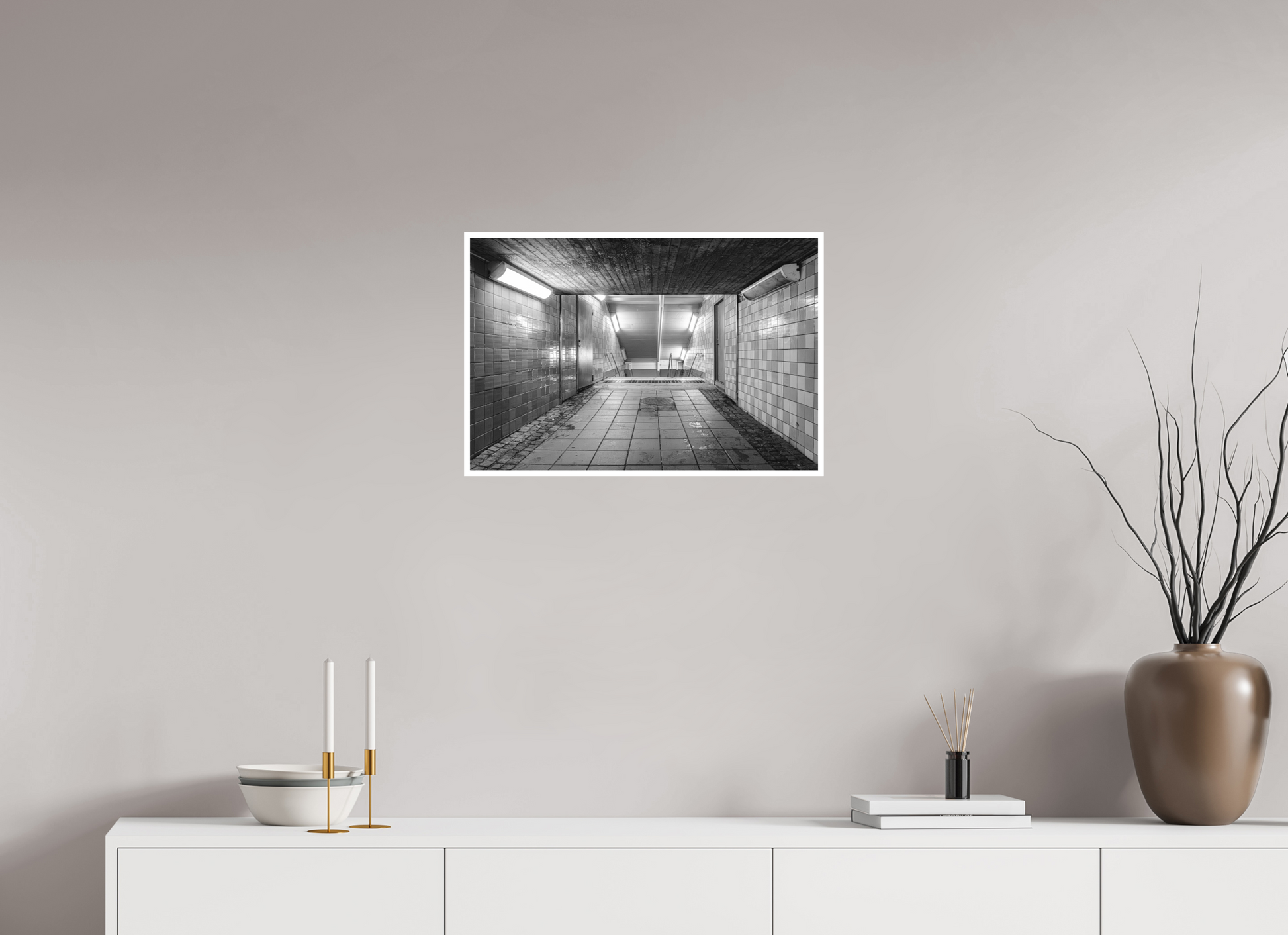 60 x 40 cm, Fine Art N&B seul Tirage édition limitée - Passage Silencieux