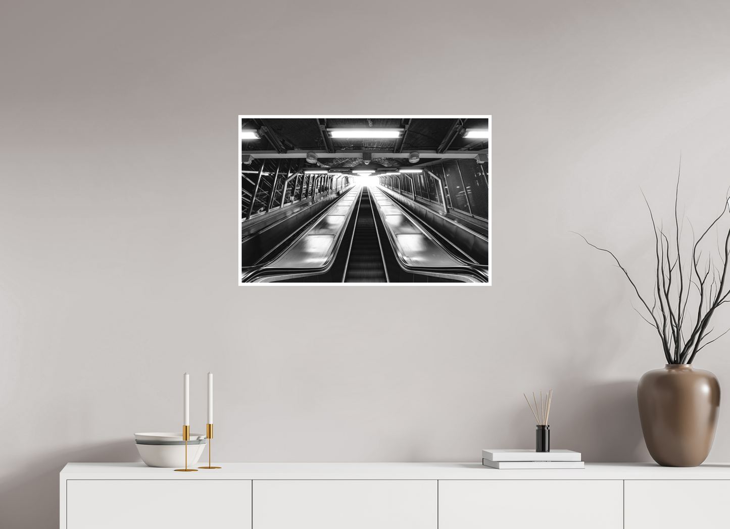 75 x 50 cm, Fine Art N&B seul Tirage Fine Art Noir et Blanc – Ascension Lumineuse