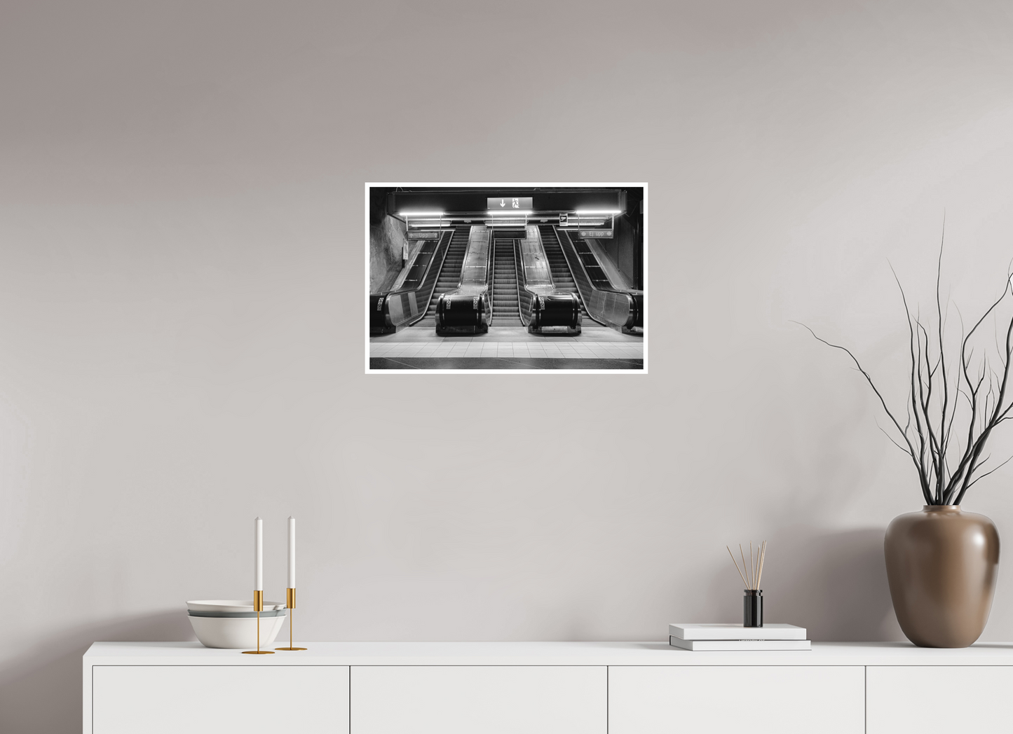 60 x 40 cm, Fine Art N&B seul Tirage Fine Art en édition limitée – Ascension Mécanique