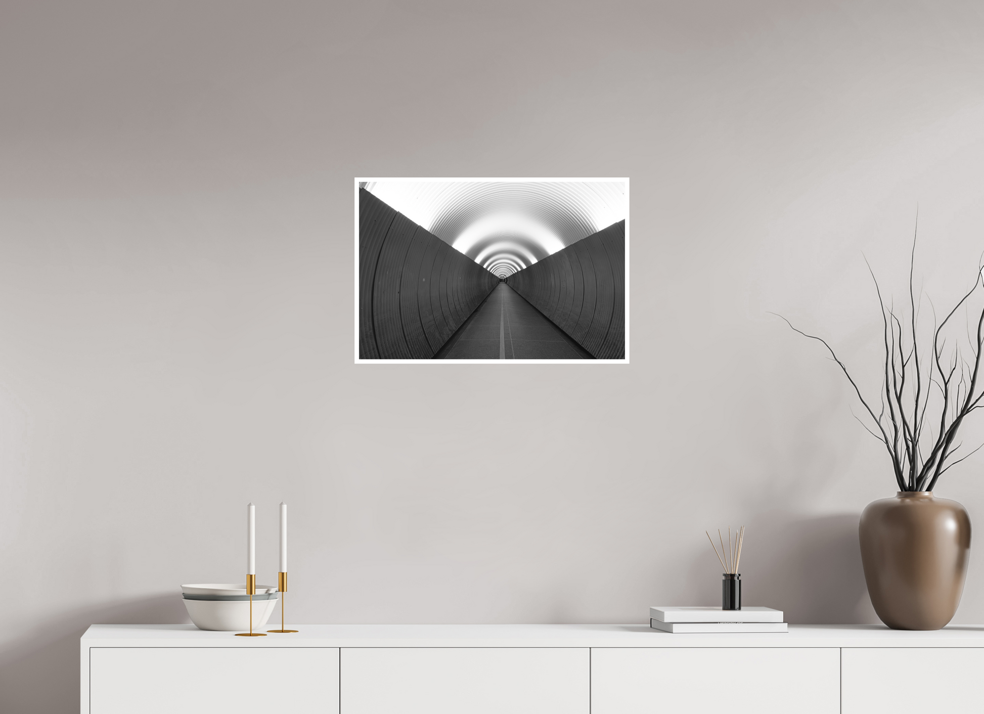 60 x 40 cm, Fine Art N&B seul Tirage Fine Art en édition limitée – Ligne d’Éclipse