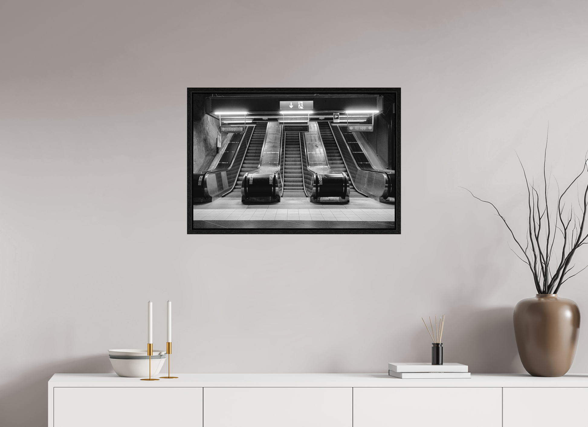 75 x 50 cm, Fine Art N&B en Caisse américaine Noire Tirage Fine Art en édition limitée – Ascension Mécanique