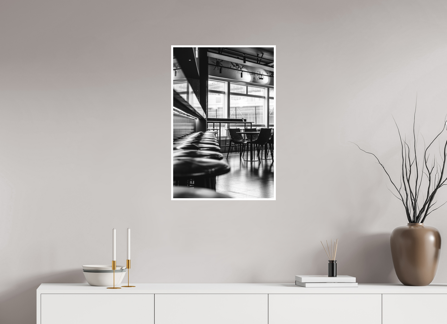 50 x 75 cm, Fine Art N&B seul Tirage photo d’art – Silence entre les lignes