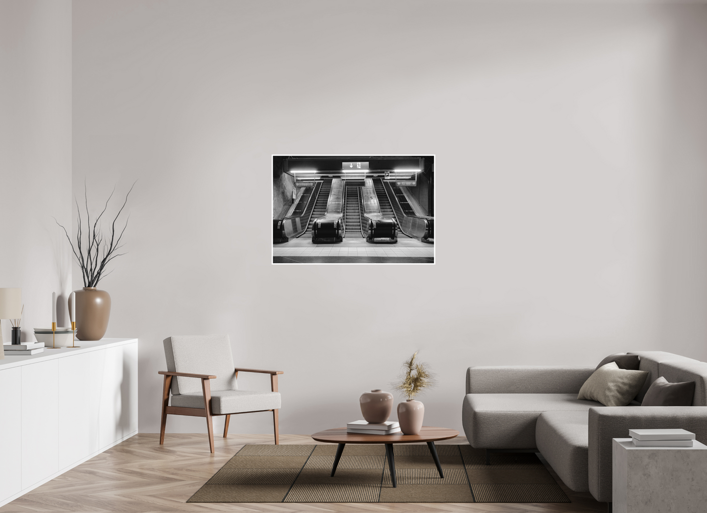 120 x 80 cm, Fine Art N&B seul Tirage Fine Art en édition limitée – Ascension Mécanique