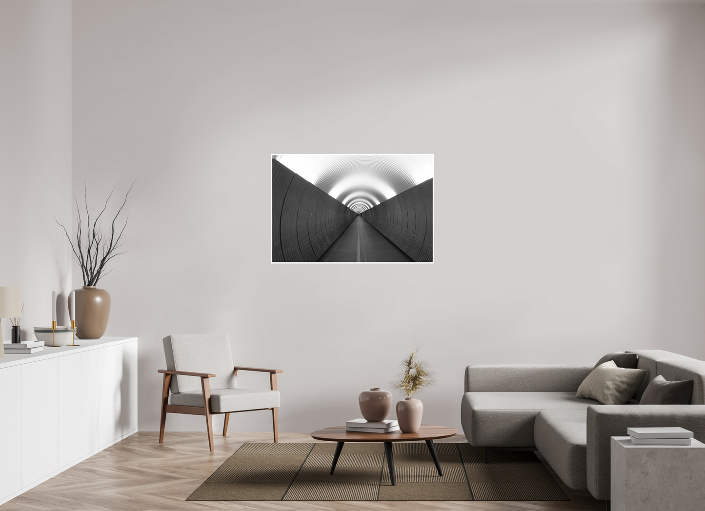 120 x 80 cm, Fine Art N&B seul Tirage Fine Art en édition limitée – Ligne d’Éclipse