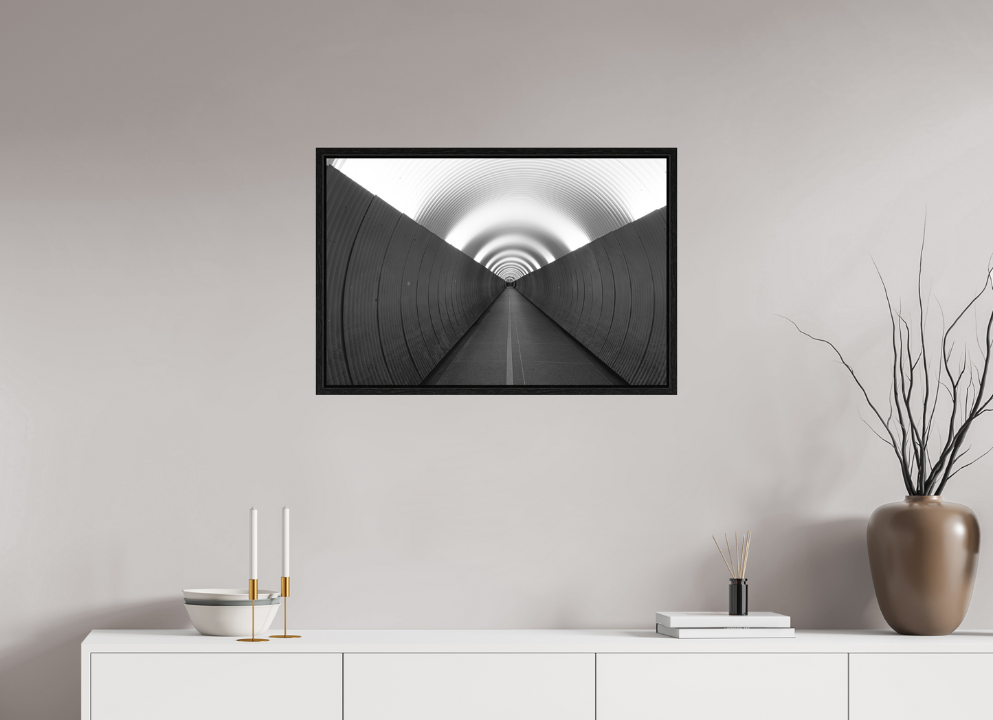 75 x 50 cm, Fine Art N&B en Caisse américaine Noire Tirage Fine Art en édition limitée – Ligne d’Éclipse