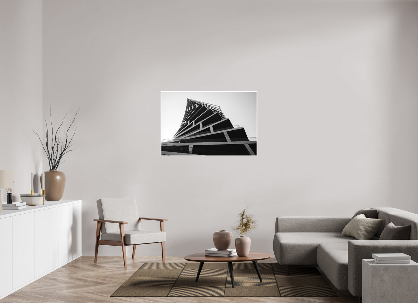 120 x 80 cm, Fine Art N&B seul Tirage Fine Art - Élévation Graphique